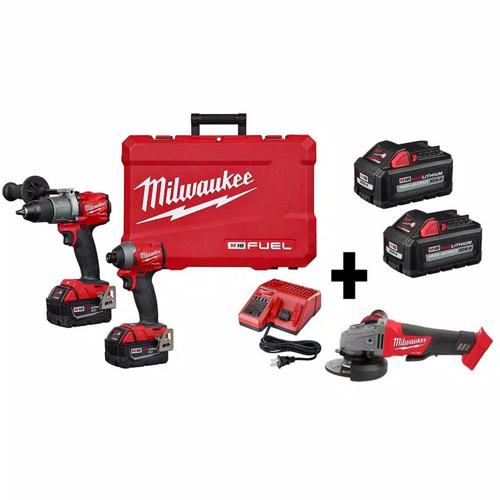 Best Pirce ๐ Power Tool Combo Kits Milwaukee M18 FUEL 18-Volt Lithium-Ion Brushless Cordless ๐จ Hammer Drill/Grinder/Impact Driver Combo Kit (3-Tool) W/ 4-Batteries โญ 3 Best Pirce ๐ Power Tool Combo Kits Milwaukee M18 FUEL 18-Volt Lithium-Ion Brushless Cordless ๐จ Hammer Drill/Grinder/Impact Driver Combo Kit (3-Tool) W/ 4-Batteries โญ