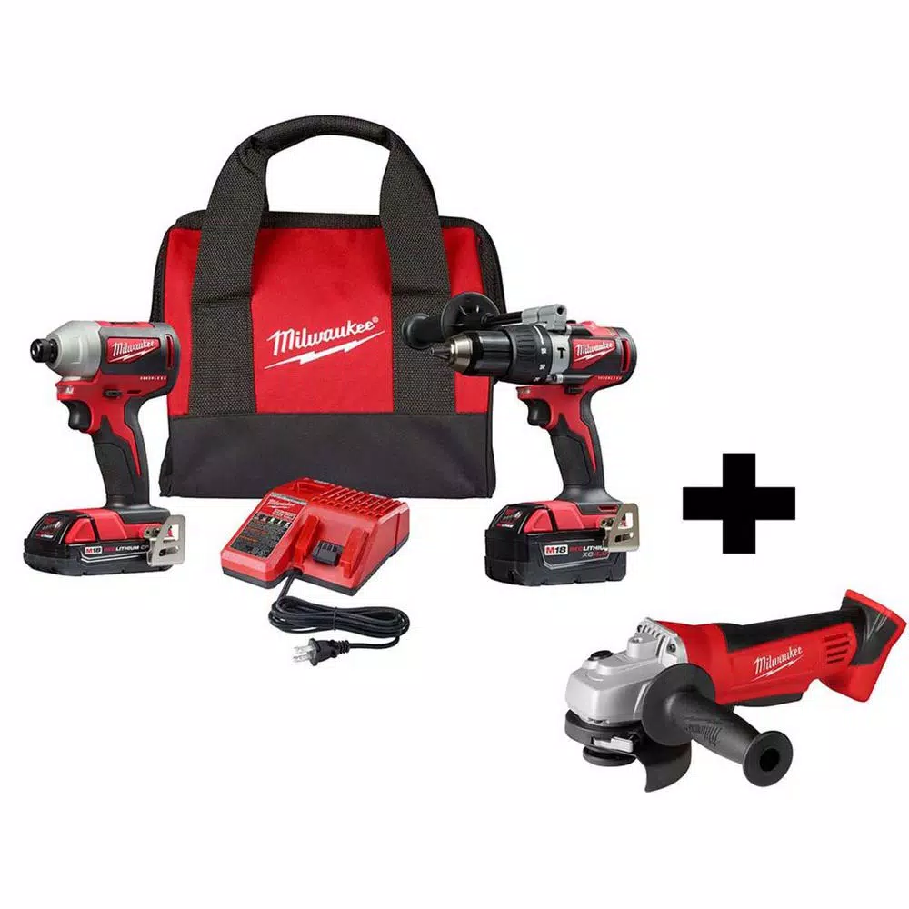 Cheap ๐ Power Tool Combo Kits Milwaukee M18 18-Volt Lithium-Ion Brushless Cordless ๐จ Hammer Drill And Impact Combo Kit With M18 4-1/2 In. Cut-Off/Grinder ๐งจ 3 Cheap ๐ Power Tool Combo Kits Milwaukee M18 18-Volt Lithium-Ion Brushless Cordless ๐จ Hammer Drill And Impact Combo Kit With M18 4-1/2 In. Cut-Off/Grinder ๐งจ