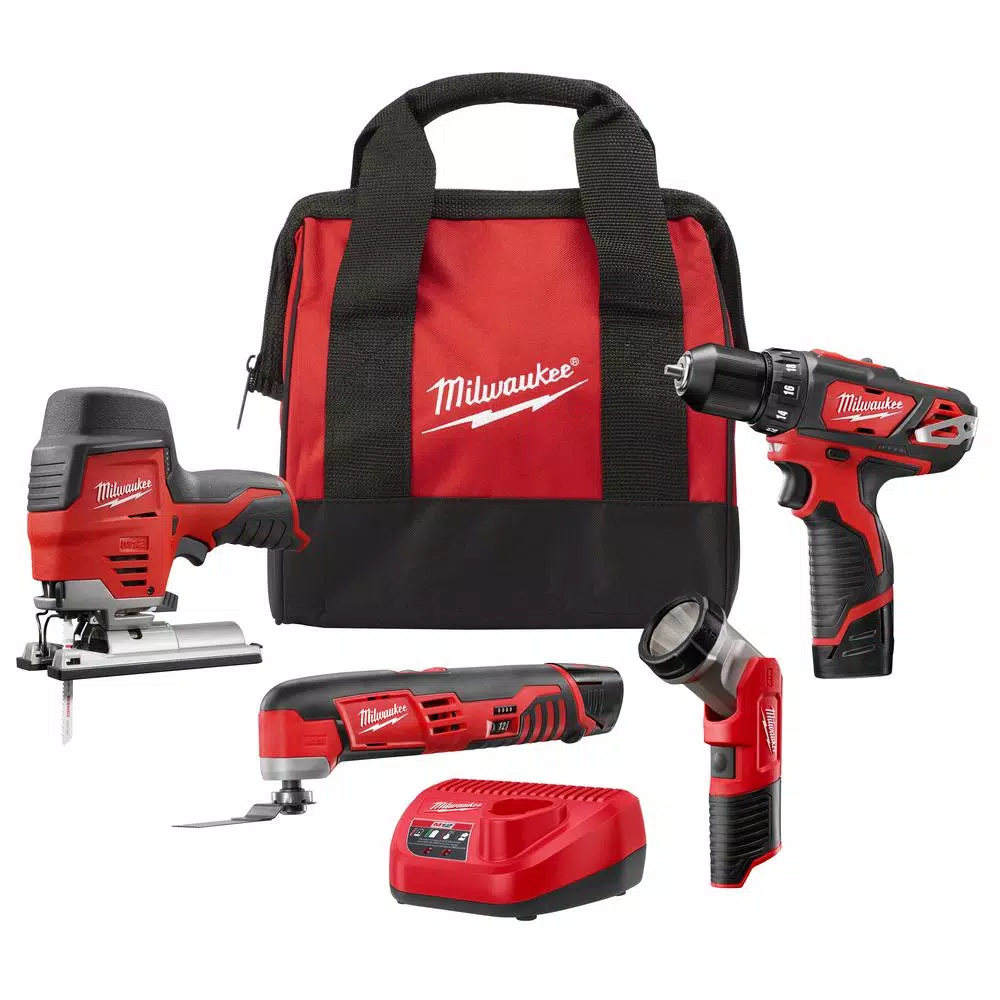 Cheap π₯° Power Tool Combo Kits Milwaukee M12 12-Volt Lithium-Ion Cordless Combo Tool Kit (4-Tool) With Two 1.5 Ah Batteries, 1 Charger, 1 Tool Bag π 3 Cheap π₯° Power Tool Combo Kits Milwaukee M12 12-Volt Lithium-Ion Cordless Combo Tool Kit (4-Tool) With Two 1.5 Ah Batteries, 1 Charger, 1 Tool Bag π