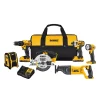 Best Pirce ✔️ Power Tool Combo Kits DEWALT 20-Volt MAX Cordless Combo Kit (6-Tool) With (2) 20-Volt 2.0Ah Batteries & Charger 😍