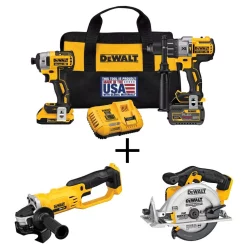 Wholesale π Power Tool Combo Kits DEWALT 20-Volt MAX Cordless Brushless Combo Kit (2-Tool) With (1) FLEXVOLT 6.0Ah, (1) 20-Volt 2.0 Battery, Circ Saw & Grinder β