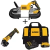 Outlet ⌛ Power Tool Combo Kits DEWALT 20-Volt MAX XR Cordless Brushless Deep Cut Band Saw With 4-1/2 In. Grinder & (1) 20-Volt Battery 5.0Ah & Charger 👍 -Specialty-Power-Tools Shop unnamed file 1588