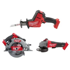 New ๐ Power Tool Combo Kits Milwaukee M18 FUEL 18-Volt Lithium-Ion Brushless Cordless HACKZALL Reciprocating Saw/Circular Saw/Grinder Combo Kit (3-Tool) ๐