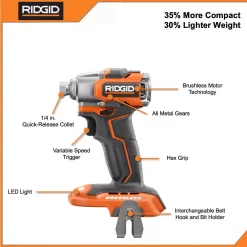 Cheapest 🎁 Power Tool Combo Kits RIDGID 18V Brushless SubCompact Drill Driver And Impact Driver Combo Kit With (2) 2.0 Ah Batteries, Charger And Bag ⌛ -Specialty-Power-Tools Shop unnamed file 2132