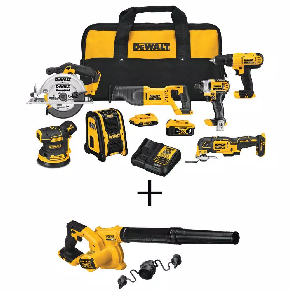 Coupon π Power Tool Combo Kits DEWALT 20-Volt MAX Cordless Combo Kit (7-Tool) With (1) 20-Volt 4.0Ah Battery, (1) 20-Volt 2.0Ah Battery & Cordless Blower β¨ 3 Coupon π Power Tool Combo Kits DEWALT 20-Volt MAX Cordless Combo Kit (7-Tool) With (1) 20-Volt 4.0Ah Battery, (1) 20-Volt 2.0Ah Battery & Cordless Blower β¨