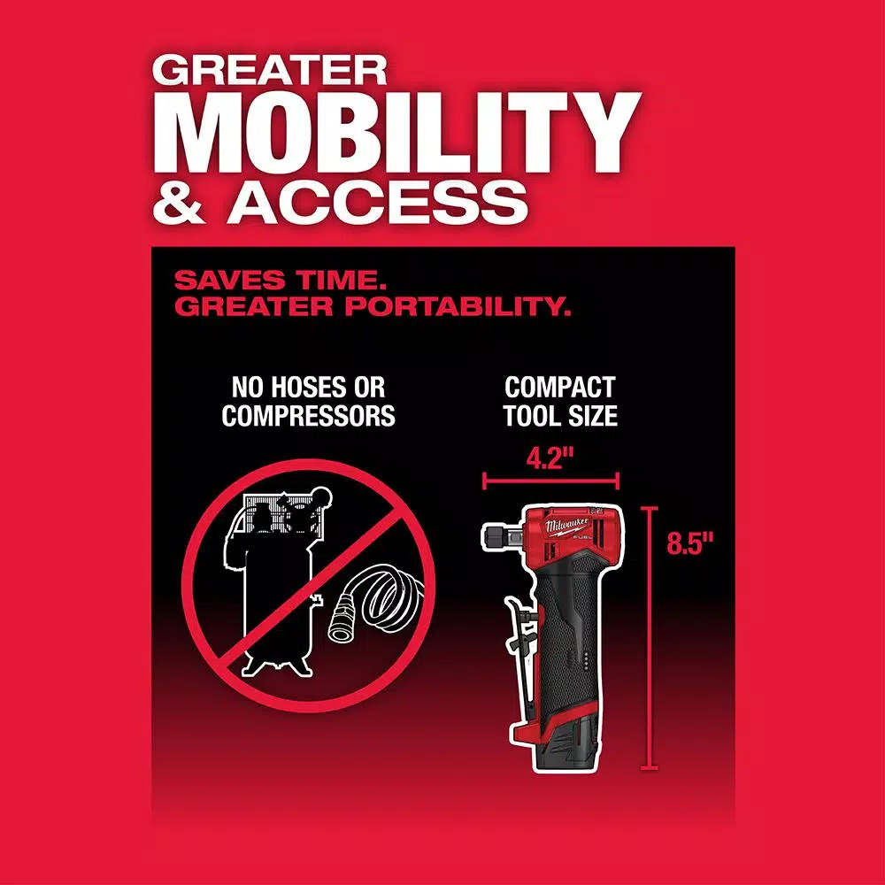 Wholesale ๐ฅ Power Tool Combo Kits Milwaukee M12 FUEL 12-Volt Lithium-Ion Brushless Cordless 1/4 In. Right Angle And Straight Die Grinder Kit (Tool-Only Kit) ๐ 6 Wholesale ๐ฅ Power Tool Combo Kits Milwaukee M12 FUEL 12-Volt Lithium-Ion Brushless Cordless 1/4 In. Right Angle And Straight Die Grinder Kit (Tool-Only Kit) ๐ - Image 4