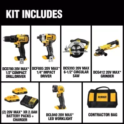 Cheapest 🥰 Power Tool Combo Kits DEWALT 20-Volt MAX Cordless Combo Kit (5-Tool) With (2) 20-Volt 2.0Ah Batteries & Charger ⭐ -Specialty-Power-Tools Shop unnamed file 2620