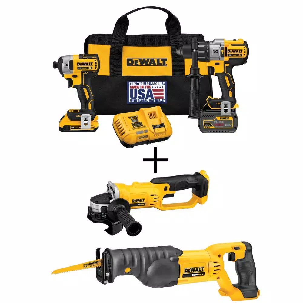 Coupon ⭐ Power Tool Combo Kits DEWALT 20-Volt MAX Cordless Brushless Combo Kit (2-Tool) With (1) FLEXVOLT 6.0Ah, (1) 20-Volt 2.0 Battery, Recip Saw & Grinder 🤩 3 Coupon ⭐ Power Tool Combo Kits DEWALT 20-Volt MAX Cordless Brushless Combo Kit (2-Tool) With (1) FLEXVOLT 6.0Ah, (1) 20-Volt 2.0 Battery, Recip Saw & Grinder 🤩