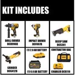 Coupon ⭐ Power Tool Combo Kits DEWALT 20-Volt MAX Cordless Brushless Combo Kit (2-Tool) With (1) FLEXVOLT 6.0Ah, (1) 20-Volt 2.0 Battery, Recip Saw & Grinder 🤩 17 Coupon ⭐ Power Tool Combo Kits DEWALT 20-Volt MAX Cordless Brushless Combo Kit (2-Tool) With (1) FLEXVOLT 6.0Ah, (1) 20-Volt 2.0 Battery, Recip Saw & Grinder 🤩 -Specialty-Power-Tools Shop unnamed file 2657