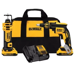 Cheapest 😍 Power Tool Combo Kits DEWALT 20-Volt MAX XR Cordless Drywall Screw Gun/Cut-out Tool Combo Kit (2-Tool) With (2) 20-Volt 2.0Ah Batteries & Charger 🎉