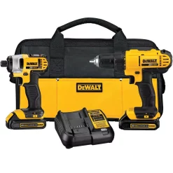 Best deal 😀 Power Tool Combo Kits DEWALT 20-Volt MAX Cordless Drill/Impact Combo Kit (2-Tool) With (2) 20-Volt 1.3Ah Batteries, Charger & Bag 😍