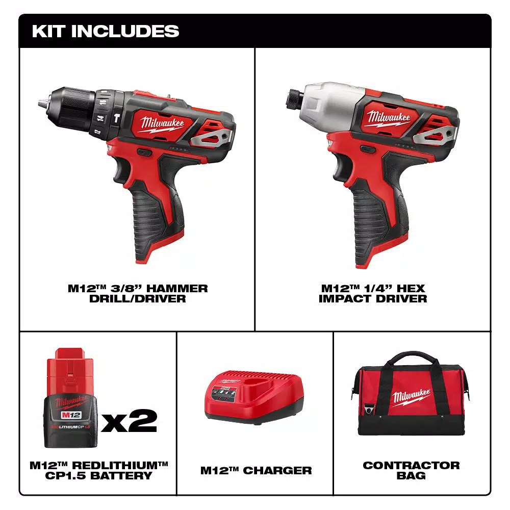 Best reviews of π Power Tool Combo Kits Milwaukee M12 12-Volt Lithium-Ion Cordless π¨ Hammer Drill/Impact Driver Combo Kit (2-Tool) With (2) 1.5Ah Batteries, Charger & Bag β¨ 4 Best reviews of π Power Tool Combo Kits Milwaukee M12 12-Volt Lithium-Ion Cordless π¨ Hammer Drill/Impact Driver Combo Kit (2-Tool) With (2) 1.5Ah Batteries, Charger & Bag β¨ - Image 2
