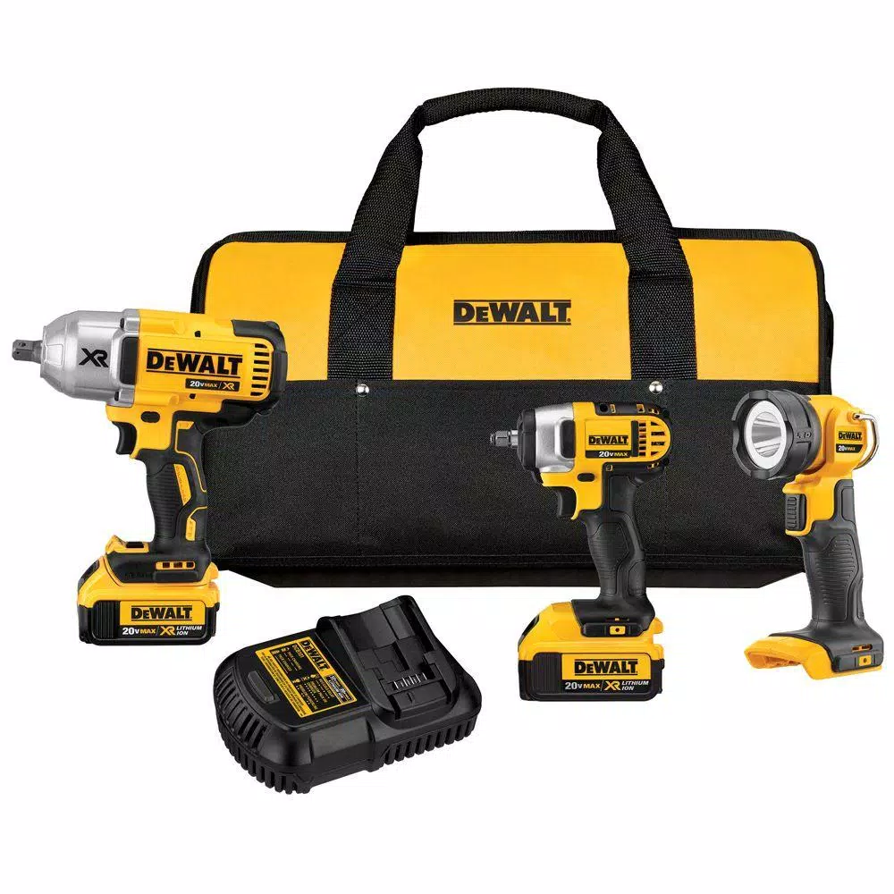 Cheapest ✨ Power Tool Combo Kits DEWALT 20-Volt MAX Cordless Impact 🔧 Wrench, Impact Driver & Light Combo Kit (3-Tool) With (2) 20-Volt 4.0Ah Batteries & Charger ❤️ 3 Cheapest ✨ Power Tool Combo Kits DEWALT 20-Volt MAX Cordless Impact 🔧 Wrench, Impact Driver & Light Combo Kit (3-Tool) With (2) 20-Volt 4.0Ah Batteries & Charger ❤️