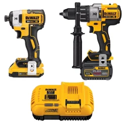 New ⭐ Power Tool Combo Kits DEWALT 20-Volt MAX Cordless Brushless Combo Kit (2-Tool) With (1) FLEXVOLT 6.0Ah Battery, (1) 20-Volt 2.0 Battery & Charger 🤩