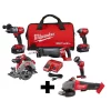 Best Pirce 🎁 Power Tool Combo Kits Milwaukee M18 FUEL 18-Volt Lithium-Ion Brushless Cordless Combo Kit (5-Tool) With  M18 FUEL Grinder With Paddle Switch 🌟 -Specialty-Power-Tools Shop unnamed file 3654