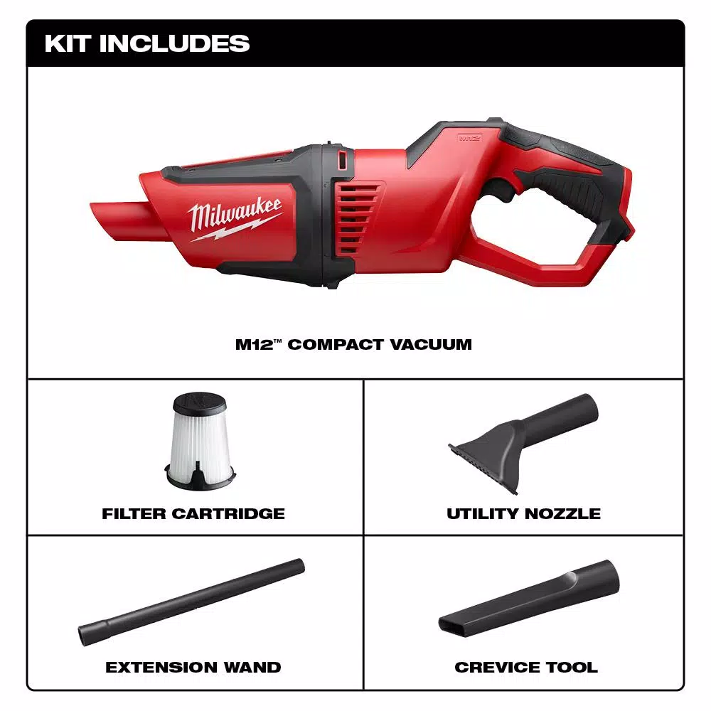 Wholesale ๐ Specialty Power Tools Milwaukee M12 12-Volt Lithium-Ion Cordless Compact Vacuum (Tool-Only) โ 4 Wholesale ๐ Specialty Power Tools Milwaukee M12 12-Volt Lithium-Ion Cordless Compact Vacuum (Tool-Only) โ - Image 2