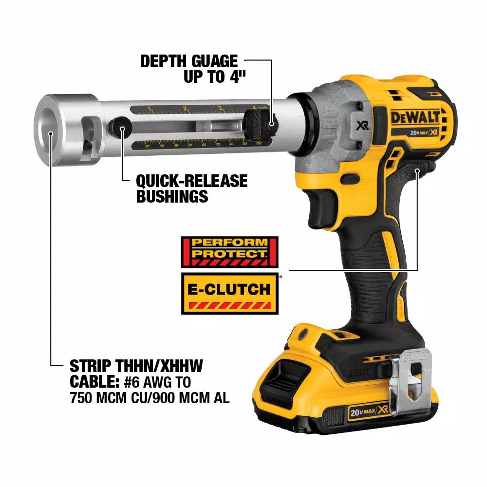 Budget โ๏ธ Specialty Power Tools DEWALT 20-Volt MAX XR Cordless Brushless Cable Stripper With Stapler, (2) 20-Volt 5.0Ah Batteries & (1) 20-Volt 2.0Ah Battery ๐ 6 Budget โ๏ธ Specialty Power Tools DEWALT 20-Volt MAX XR Cordless Brushless Cable Stripper With Stapler, (2) 20-Volt 5.0Ah Batteries & (1) 20-Volt 2.0Ah Battery ๐ - Image 4