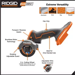 Coupon ⌛ Specialty Power Tools RIDGID 18-Volt SubCompact Lithium-Ion Cordless Brushless 3 In. Multi-Material Saw (Tool Only) With (3) Cutting Wheels 👍 -Specialty-Power-Tools Shop unnamed file 4652