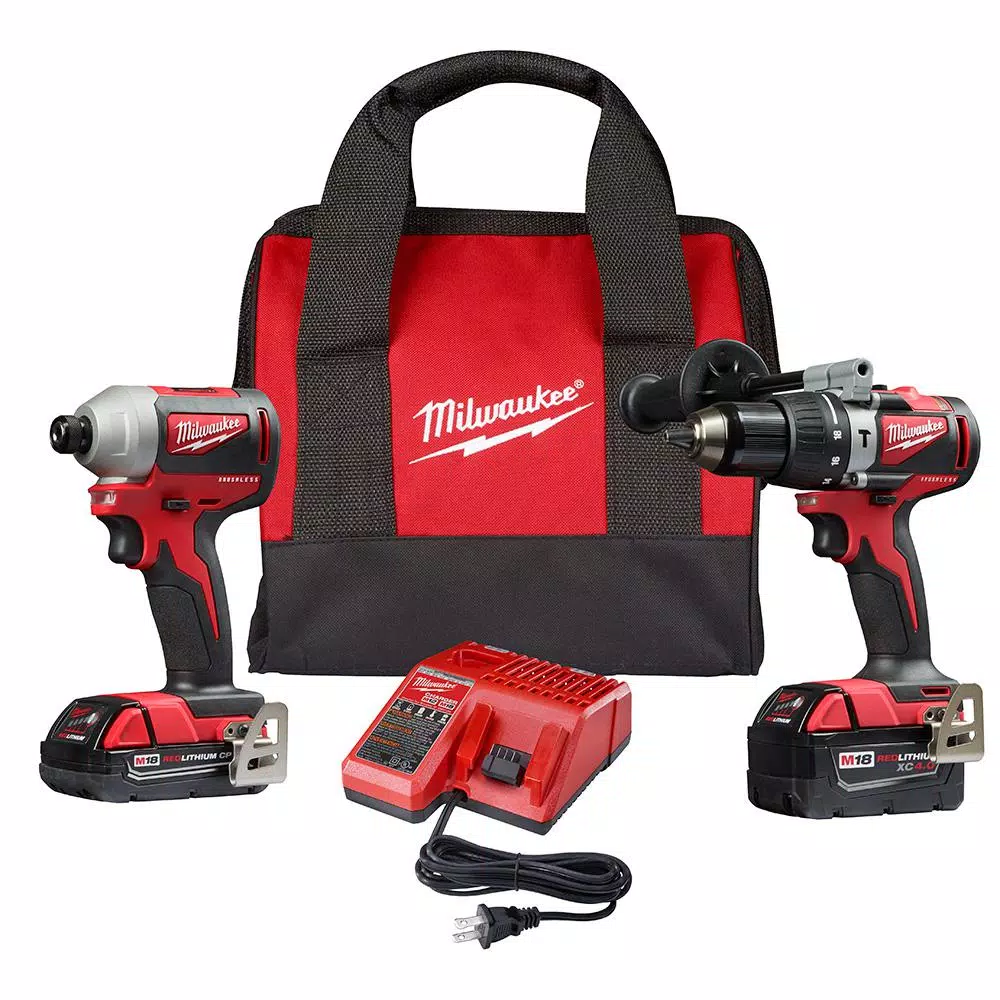 Hot Sale ๐ Power Tool Combo Kits Milwaukee M18 18-Volt Lithium-Ion Brushless Cordless ๐จ Hammer Drill/Impact/Reciprocating Saw Combo Kit (3-Tool) With 4-Batteries โ๏ธ 4 Hot Sale ๐ Power Tool Combo Kits Milwaukee M18 18-Volt Lithium-Ion Brushless Cordless ๐จ Hammer Drill/Impact/Reciprocating Saw Combo Kit (3-Tool) With 4-Batteries โ๏ธ - Image 2