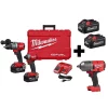 Best Sale ✨ Power Tool Combo Kits Milwaukee M18 FUEL 18-Volt Lithium-Ion Brushless Cordless 🔨 Hammer Drill Driver/Impact Driver/Impact 🔧 Wrench Kit With 4-Batteries 😍 -Specialty-Power-Tools Shop unnamed file 944